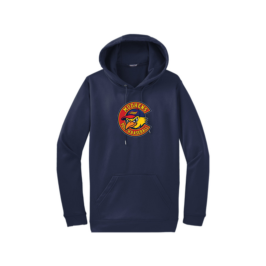 Adult Mudhens Baseball Personalized Sport-Tek Sport-Wick Fleece Hoodie