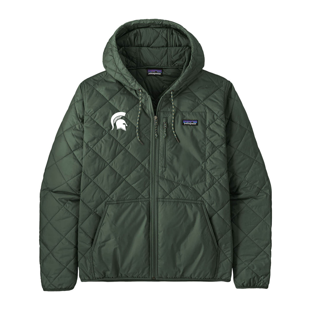 Patagonia Men’s Diamond Quilted Bomber Hoody — Canopy Green