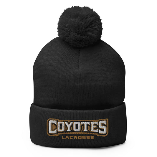 Coyotes Lacrosse Pom-Pom Beanie