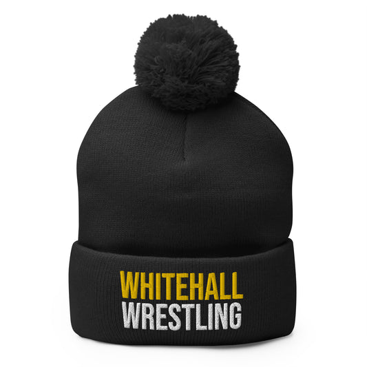 Whitehall Wrestling Pom-Pom Beanie