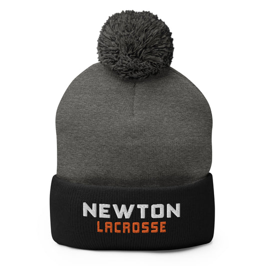 Newton Youth Lacrosse Pom-Pom Beanie