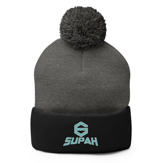 Supah Sixes Pom-Pom Beanie