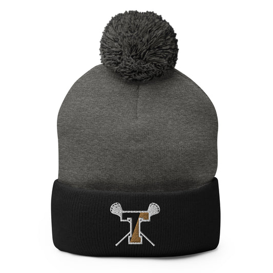 Trumbull Lax Pom Pom Beanie