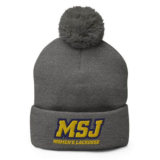 MSJ Lacrosse Pom-Pom Beanie