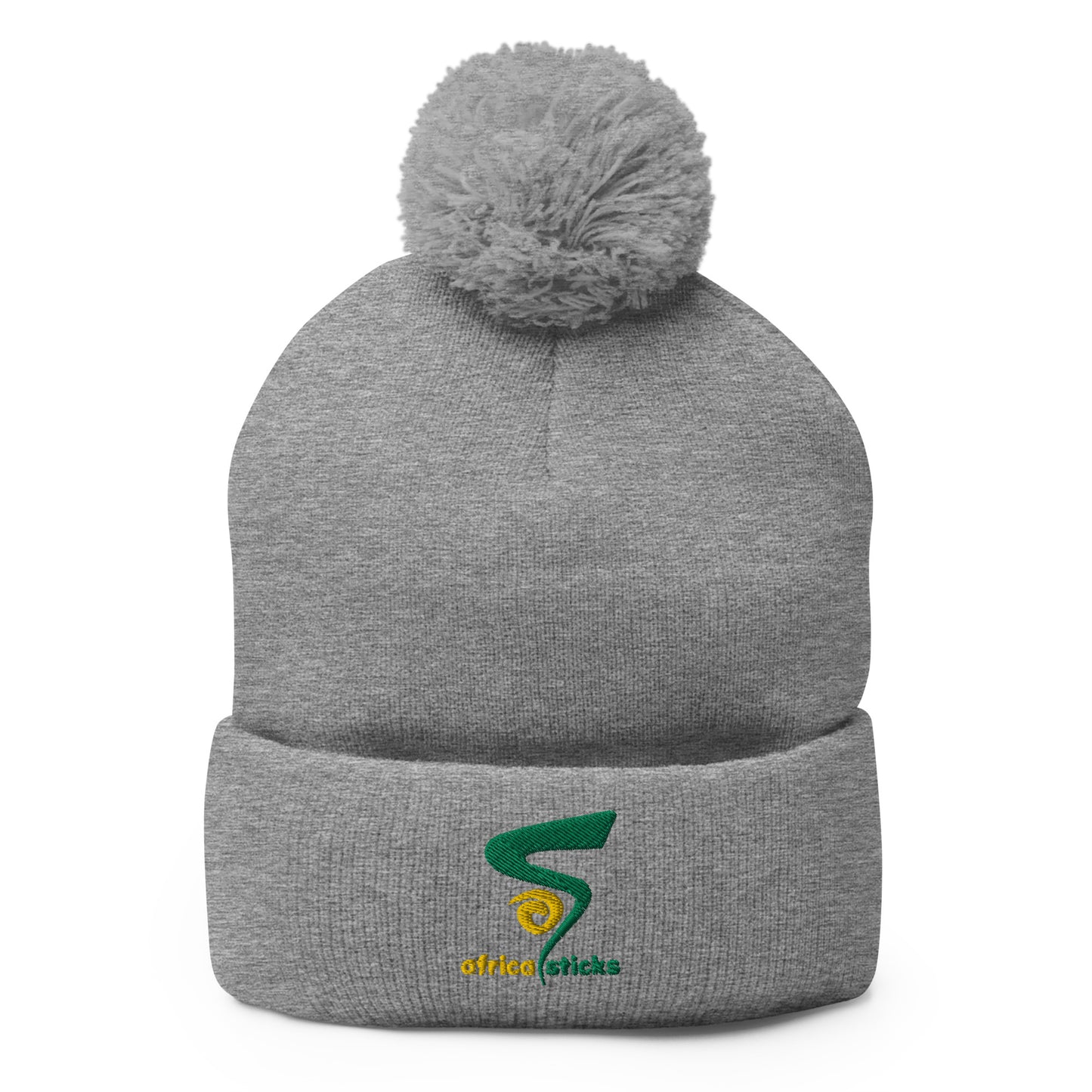 Africa Sticks Pom-Pom Beanie