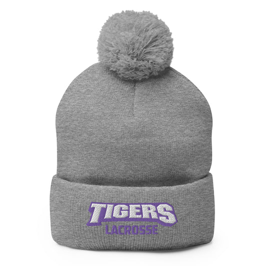 Tiger Lax Pom-Pom Beanie