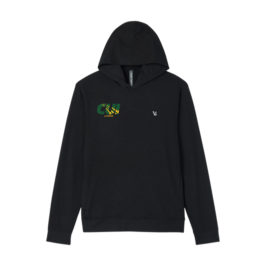 Vuori Men's Ponto Pullover Hoodie — Black Heather
