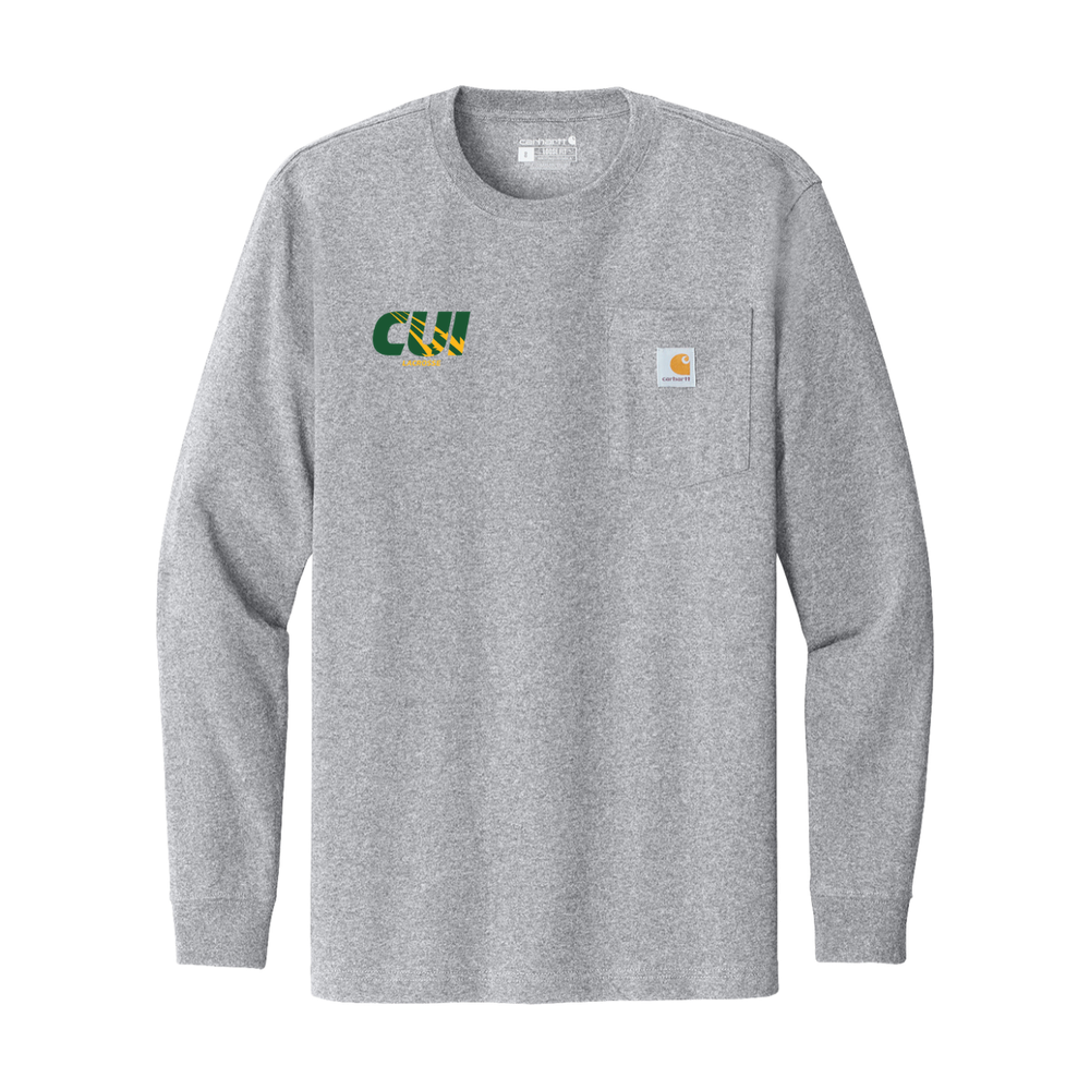 Carhartt Workwear Pocket Long Sleeve T-Shirt — Heather Grey