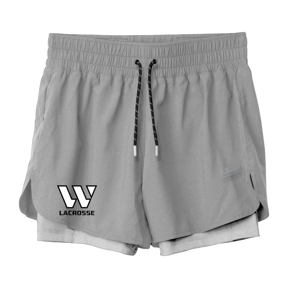 Women's Westward Lacrosse Legends Team Tech 4" Short — Grey