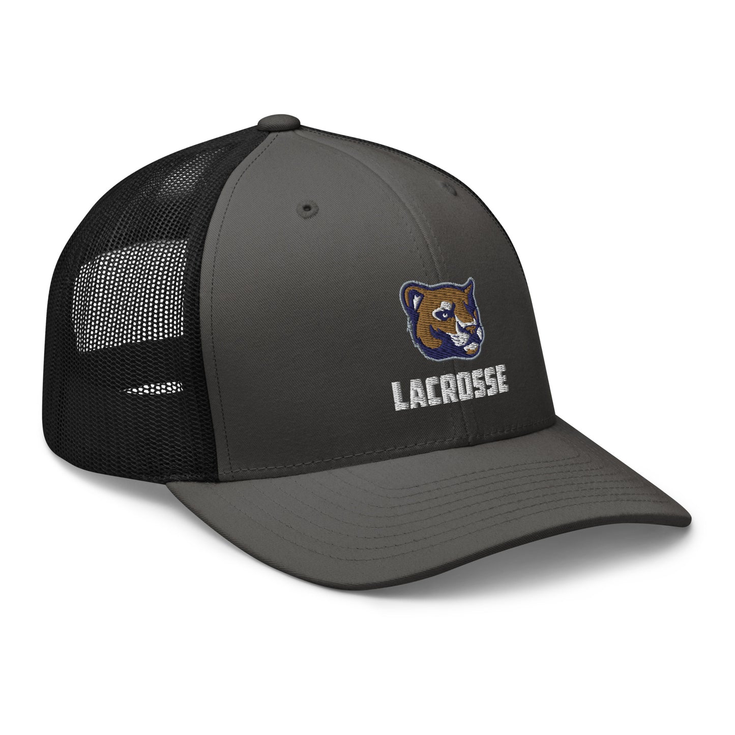 Evergreen Cougars Lacrosse Yupoong Retro Trucker Cap