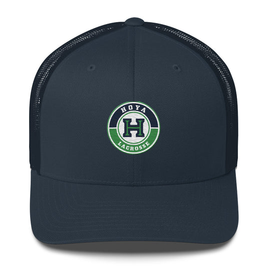 Hoya Lacrosse Yupoong Retro Trucker Hat
