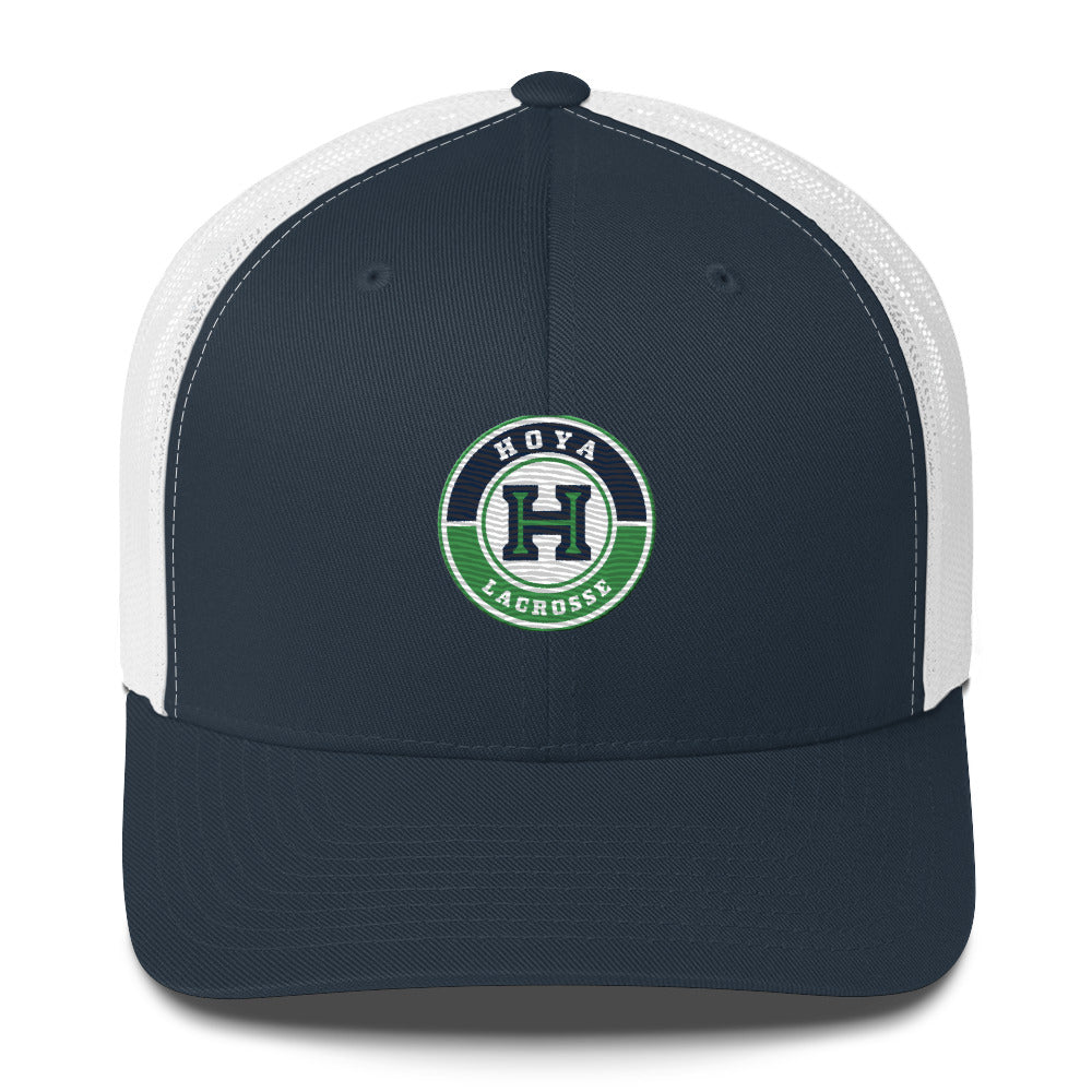 Hoya Lacrosse Yupoong Retro Trucker Hat
