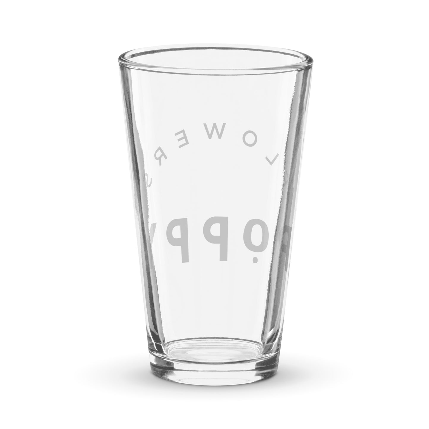 Poppy Flowers Pint Glass