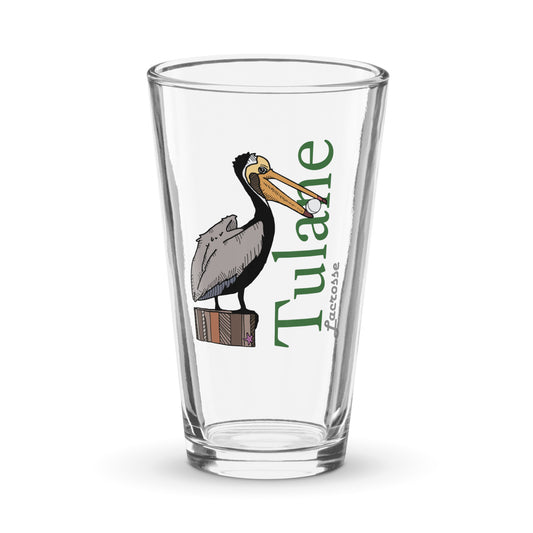 Tulane Lacrosse Pint Glass
