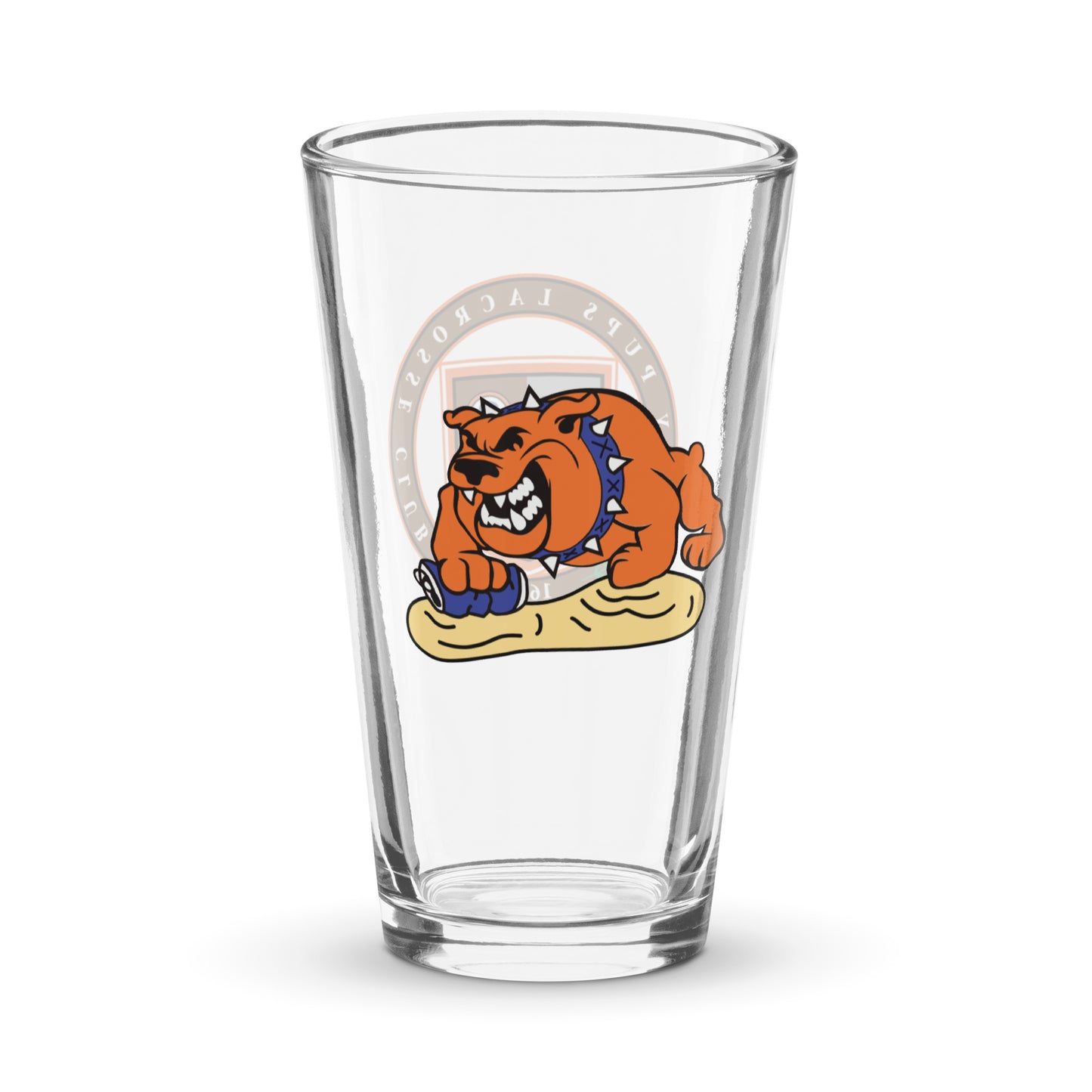 Pups Lacrosse Pint Glass