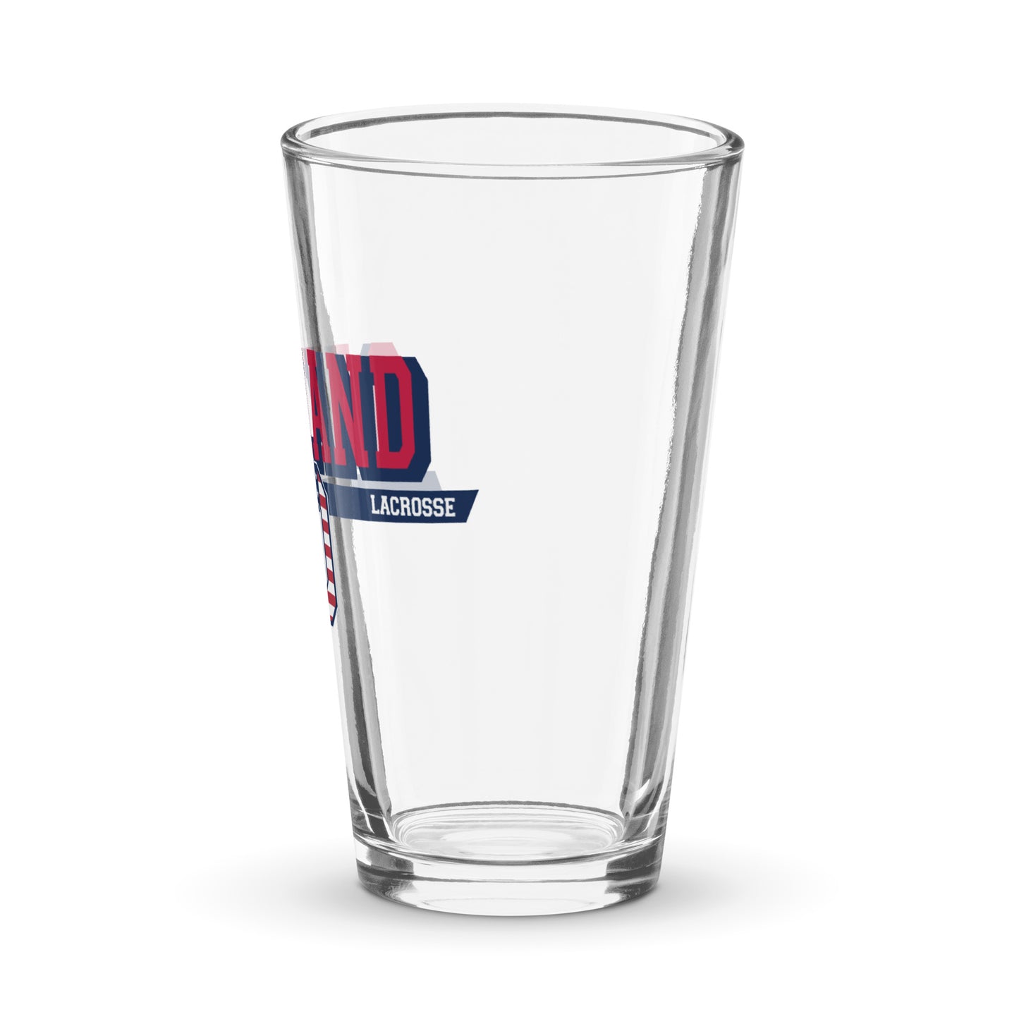 Oakland Lacrosse PInt Glass