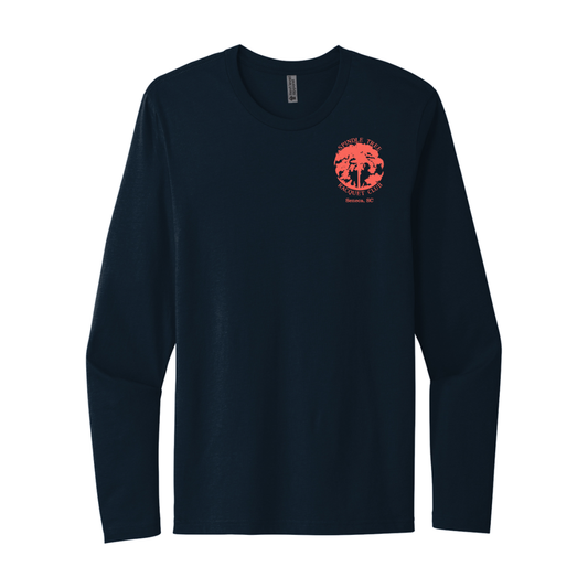Next Level Cotton Long Sleeve Tee – Midnight Navy product mockup