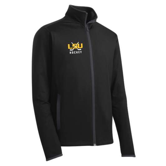 Adult LSU Ice Hockey Sport-Tek Sport-Wick Stretch Full-Zip Jacket