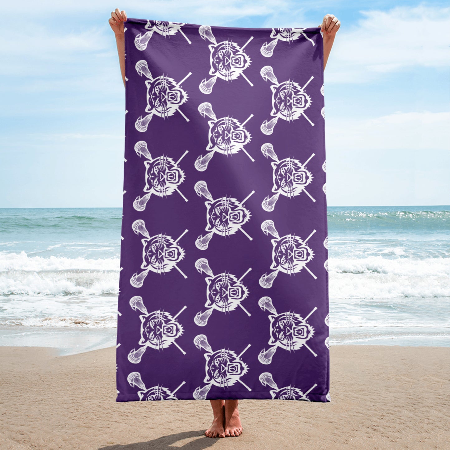 Tiger Lax Beach Towel