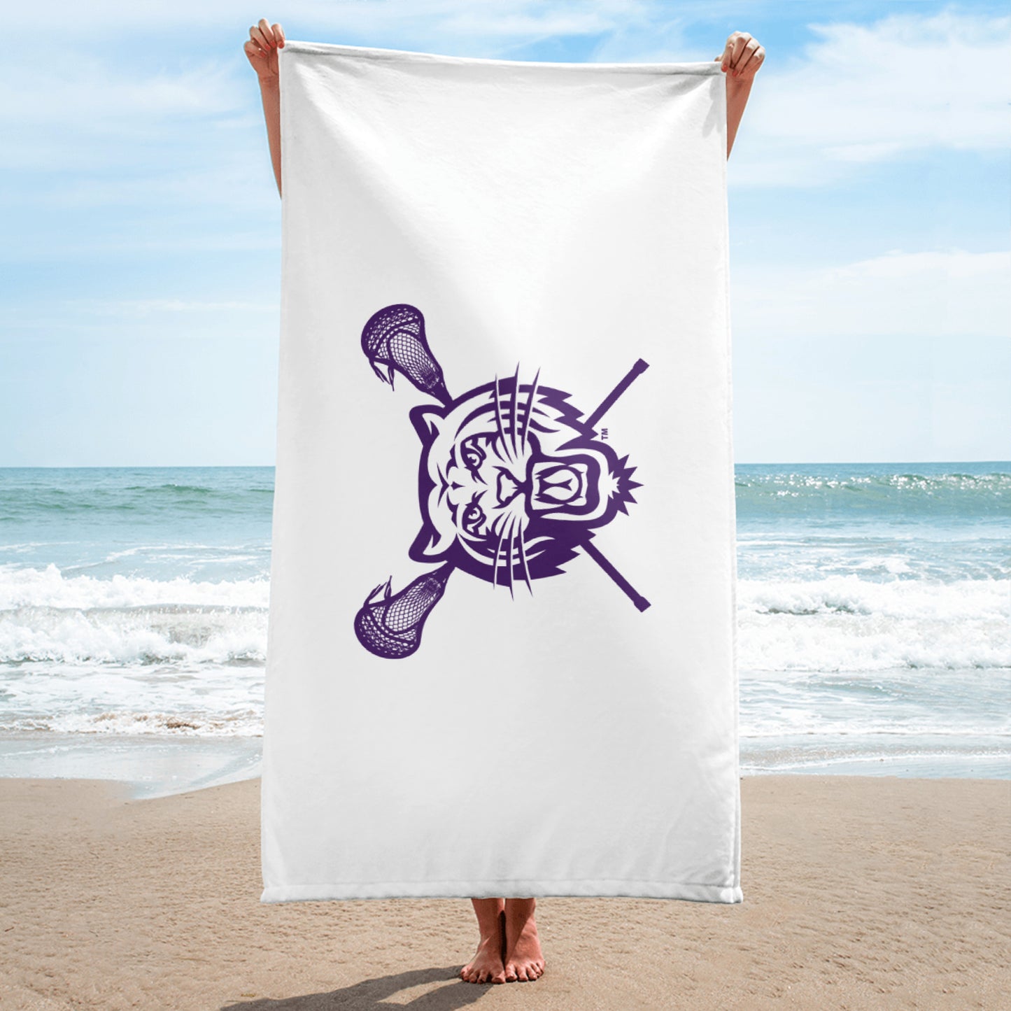 Tiger Lax Beach Towel