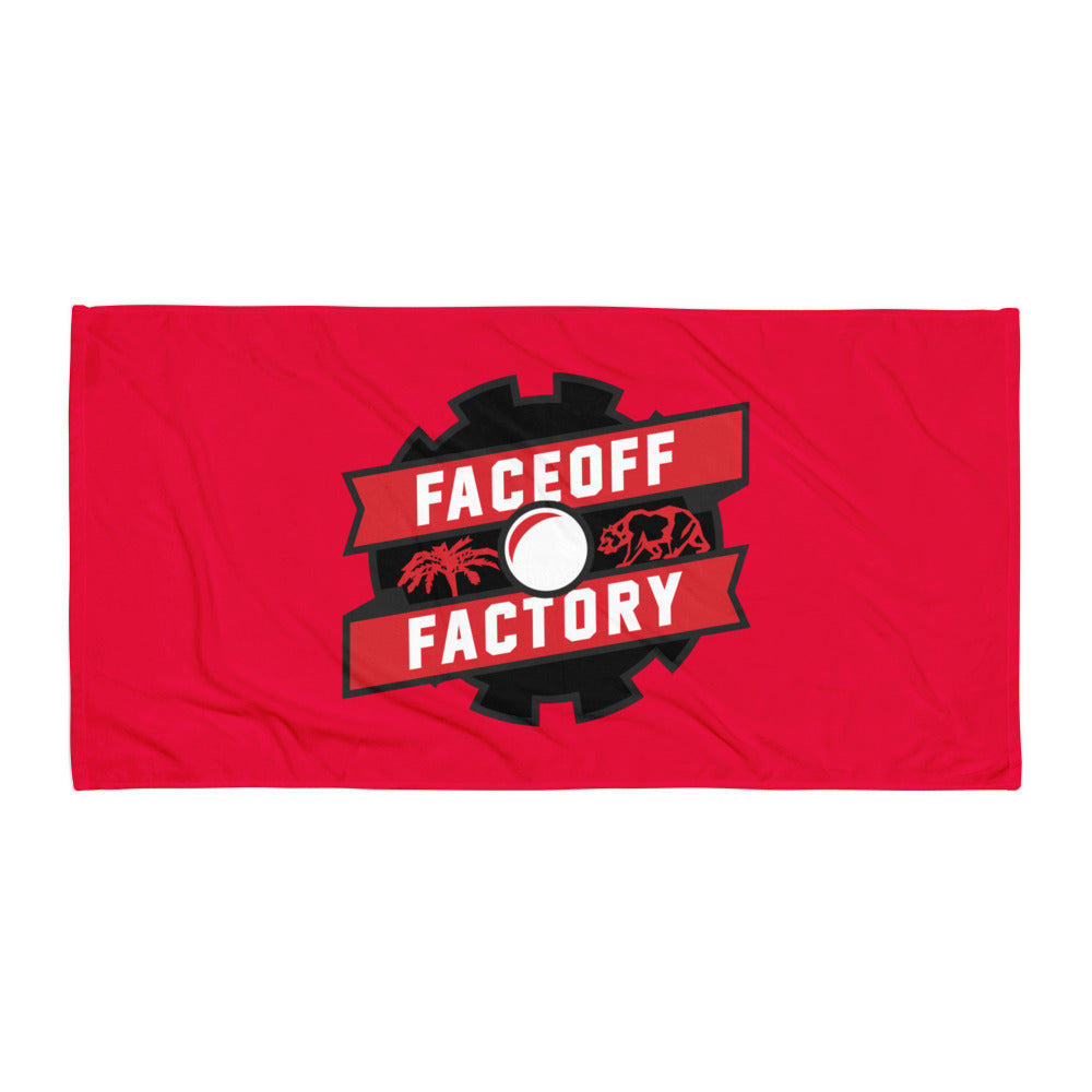 Faceoff Factory Beach Towel