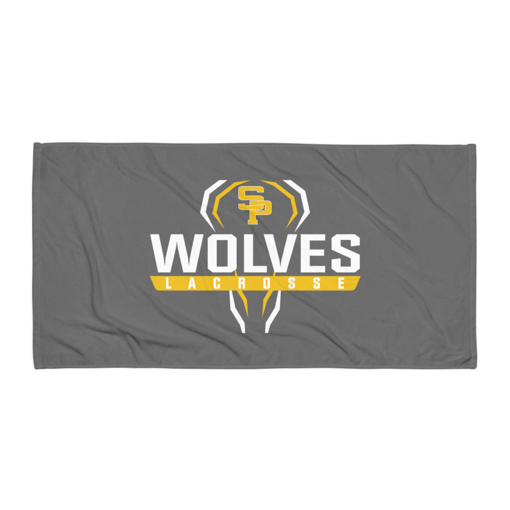 Saint Paul's Wolves Lacrosse Beach Towel