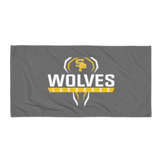 Saint Paul's Wolves Lacrosse Beach Towel