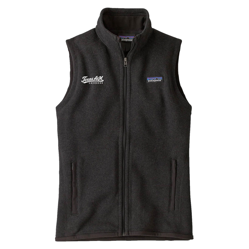 Texas A&M Lacrosse Women's Patagonia Better Sweater Vest - Black
