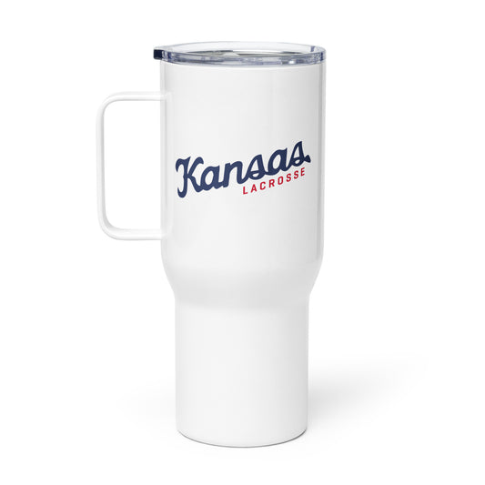 KU Club Lacrosse Travel Mug (25oz)
