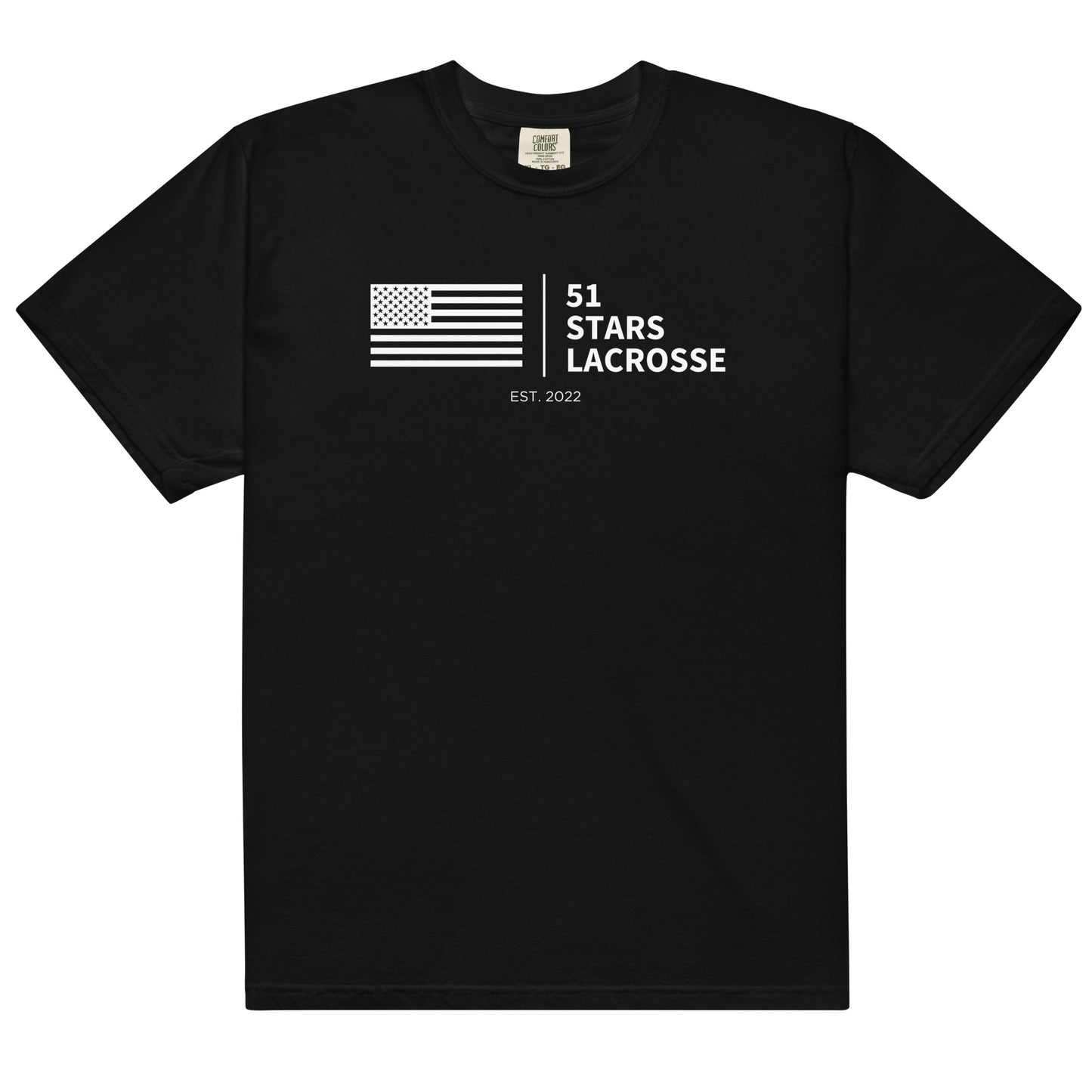 Adult 51 Stars Lacrosse Comfort Colors T-Shirt