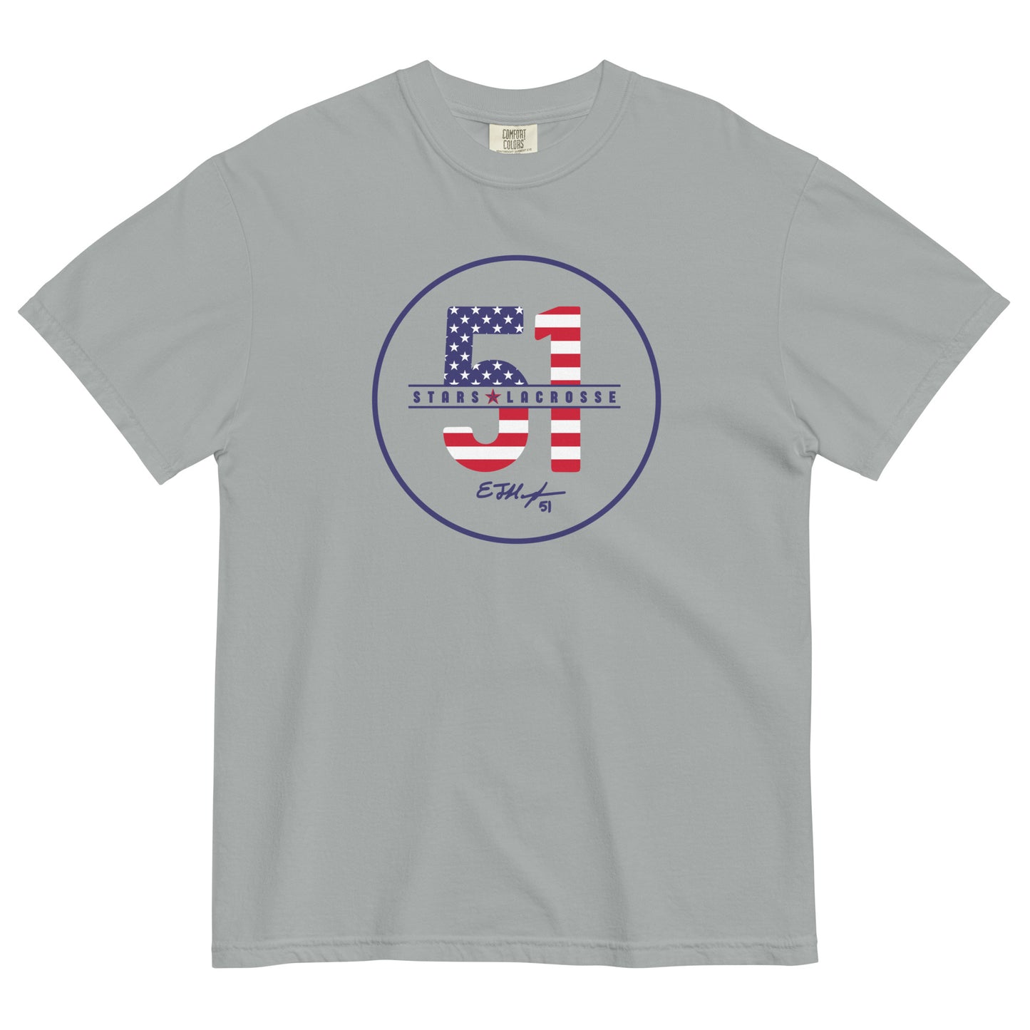 Adult 51 Stars Lacrosse Comfort Colors T-Shirt