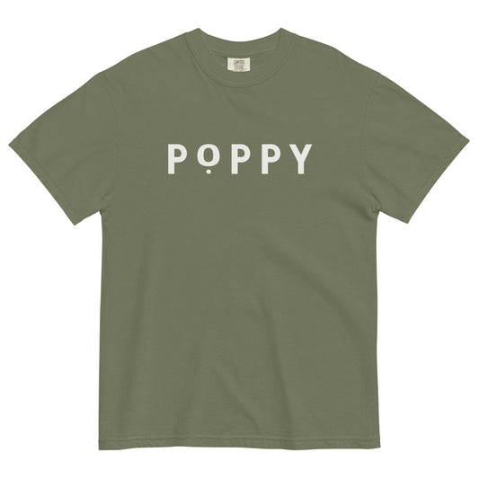 Adult Poppy Flowers Comfort Colors T-Shirt