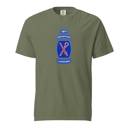 Adult 10th Mountain Lacrosse Comfort Colors T-shirt