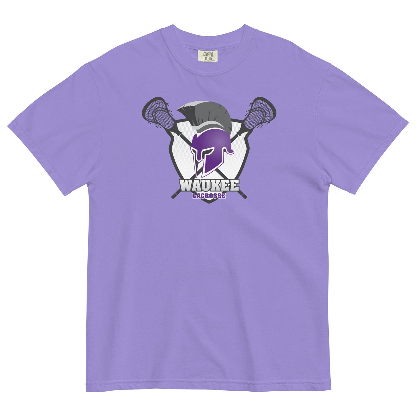 Adult Waukee Lacrosse Comfort Colors T-shirt