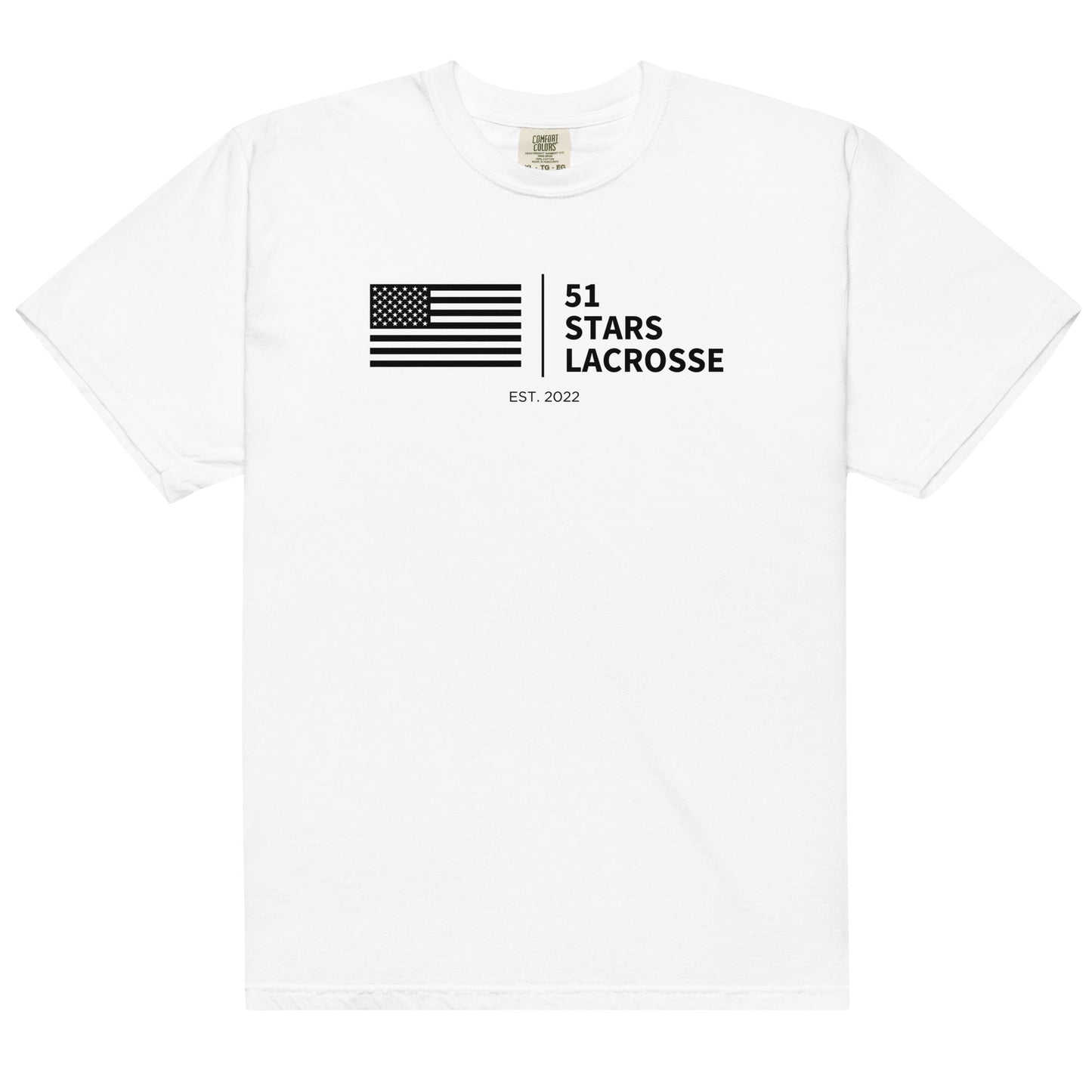 Adult 51 Stars Lacrosse Comfort Colors T-Shirt