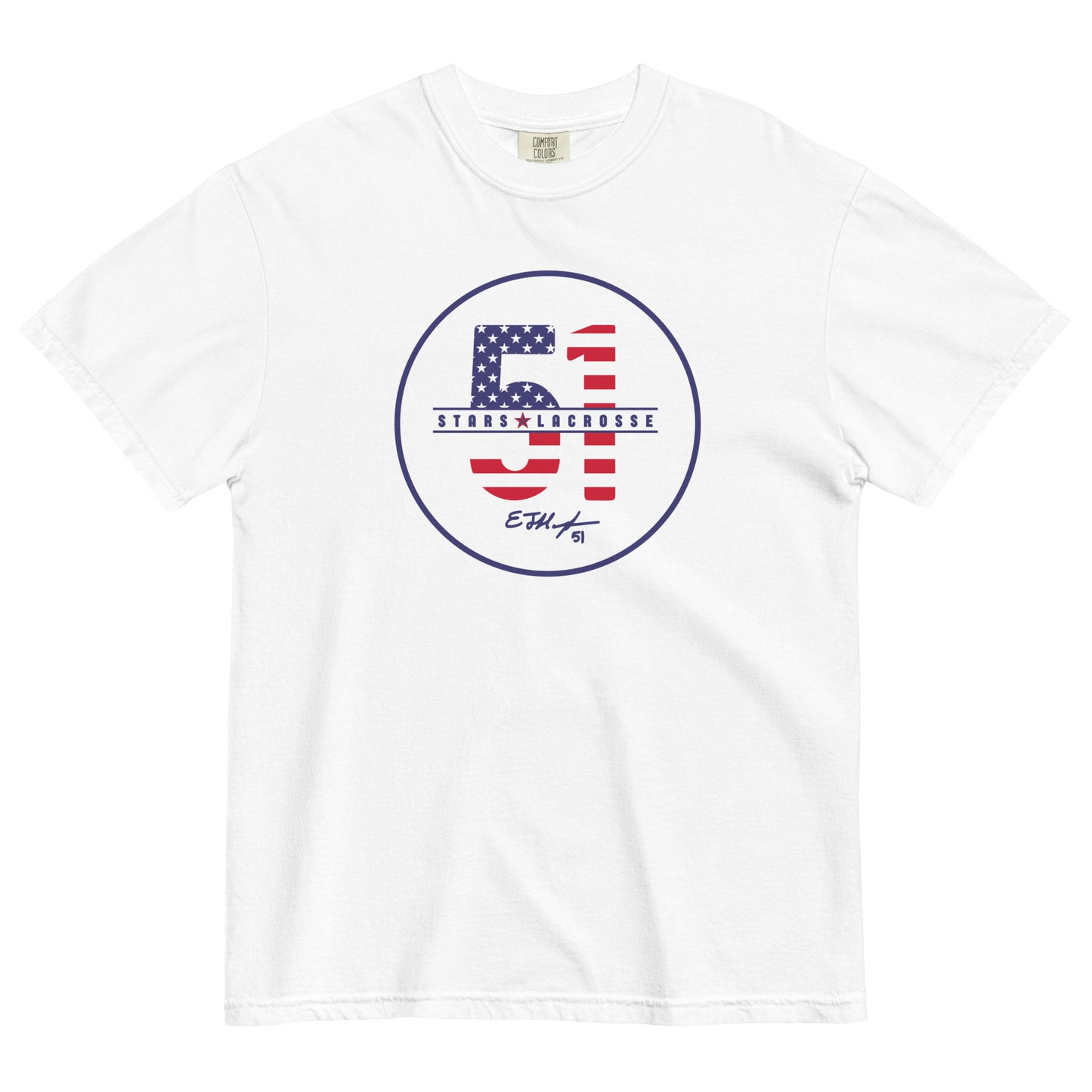 Adult 51 Stars Lacrosse Comfort Colors T-Shirt
