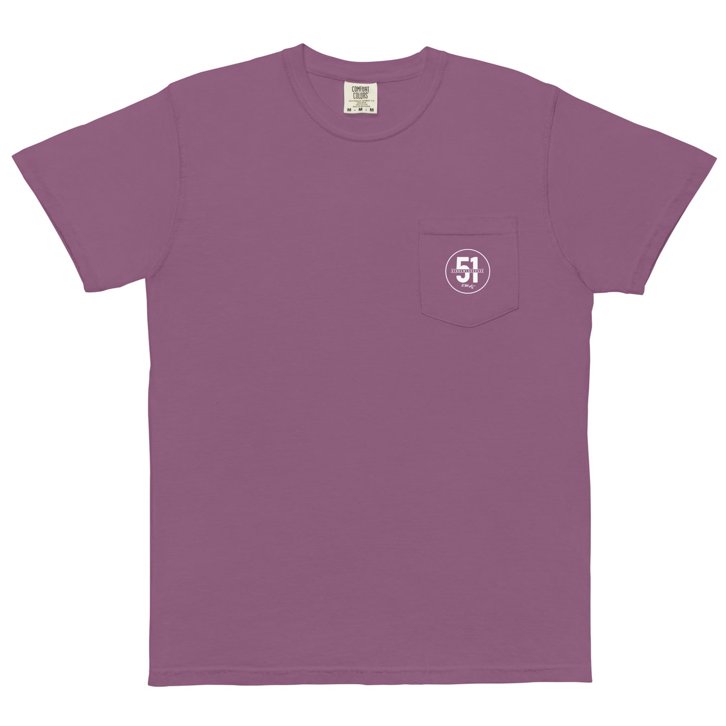 Adult 51 Stars Lacrosse Comfort Colors Pocket Tee