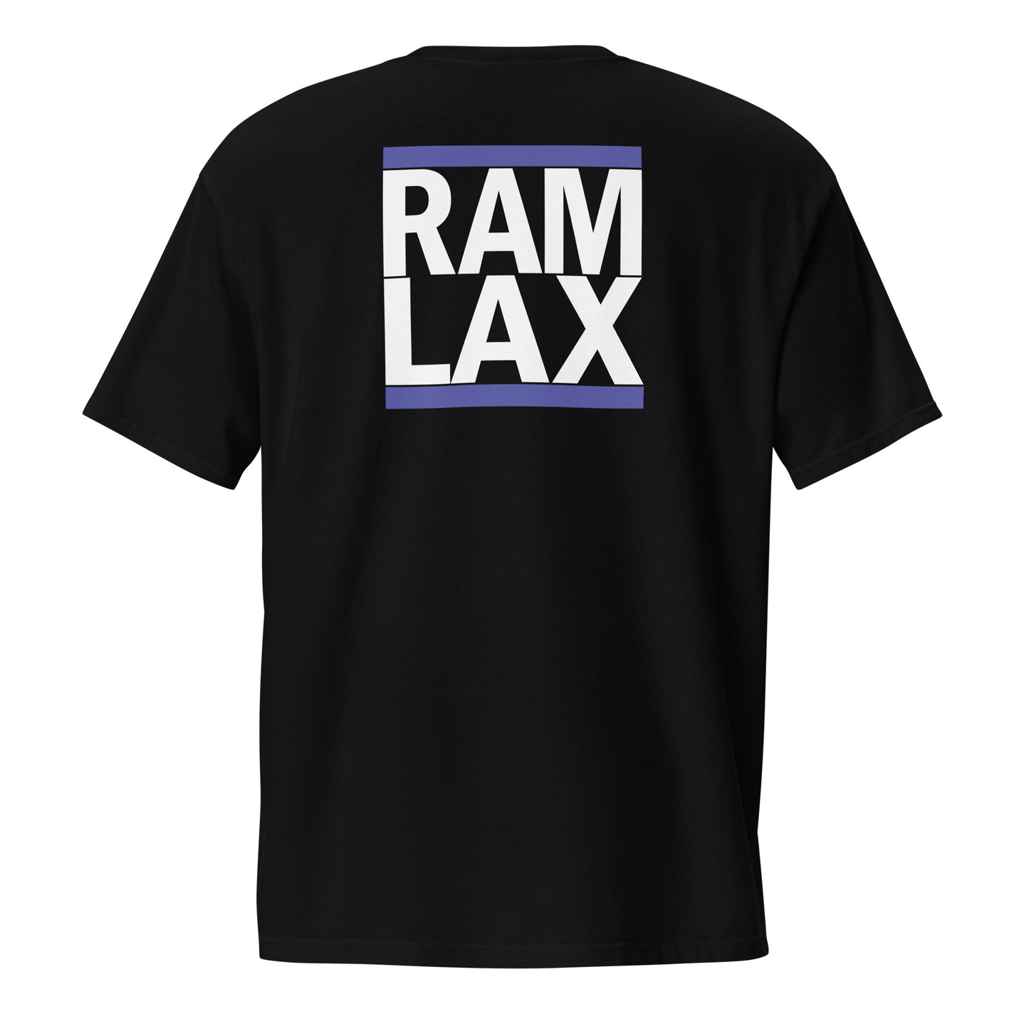 Adult OS Rams Boys Lacrosse Comfort Colors Pocket Tee