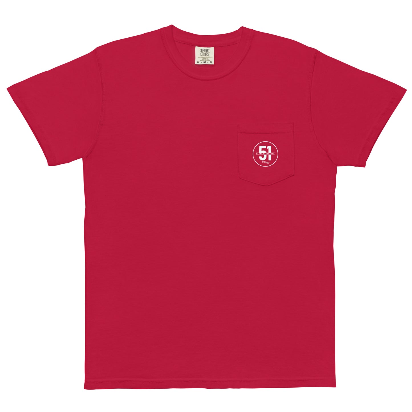 Adult 51 Stars Lacrosse Comfort Colors Pocket Tee
