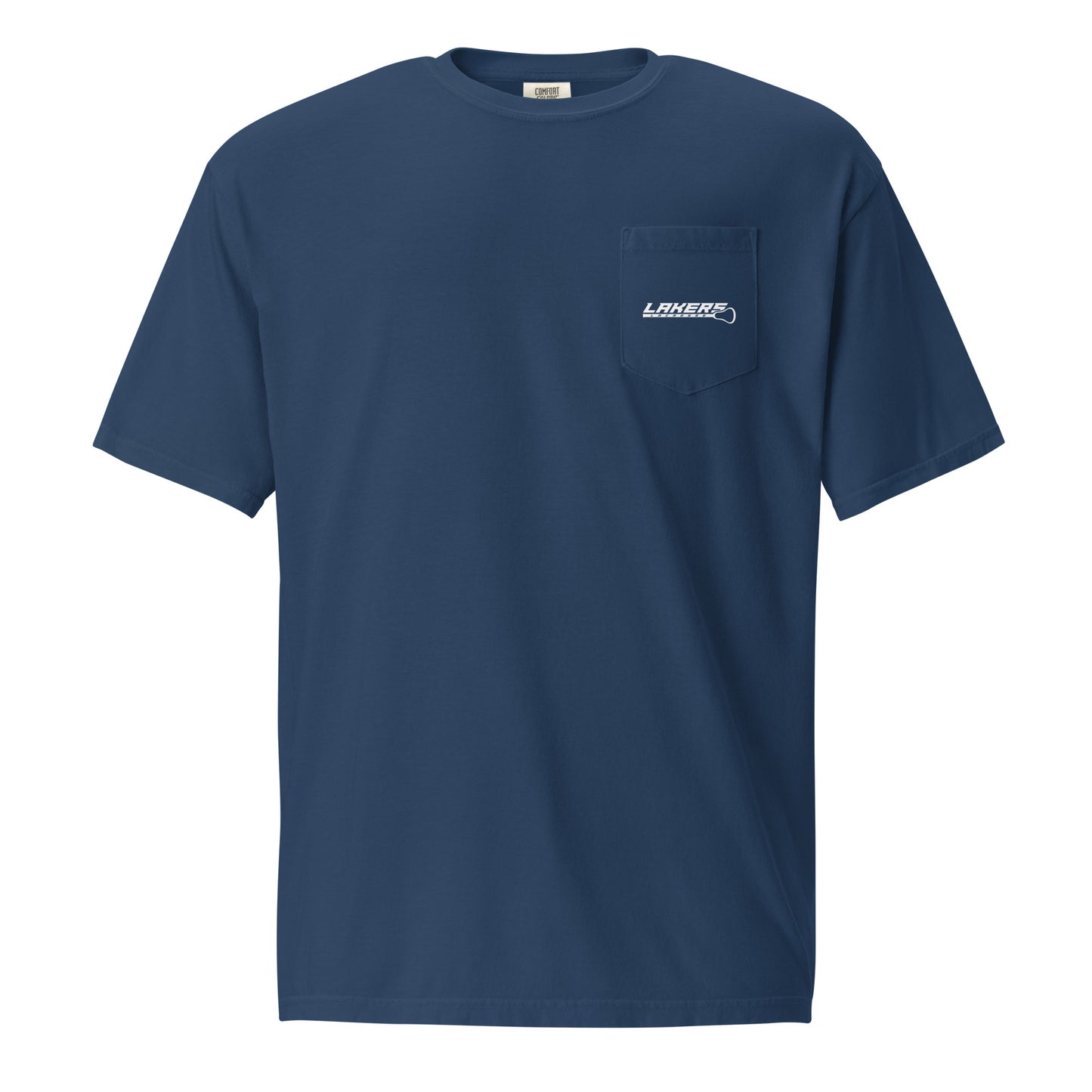 Adult Lakers Lacrosse Comfort Colors Pocket Tee