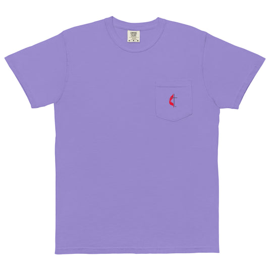 Adult NCCP UMC Cotton Heritage Pocket Tee (Front & Back)