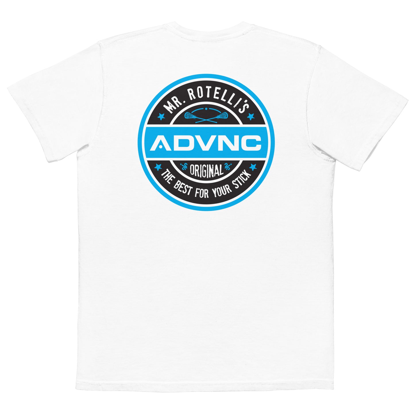Adult ADVNC Lacrosse Comfort Colors Pocket Tee | Wax