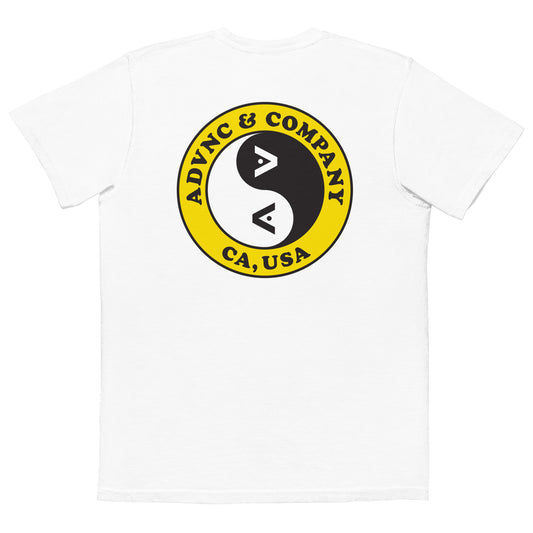Adult ADVNC Lacrosse Comfort Colors Pocket Tee | Yin & Yang