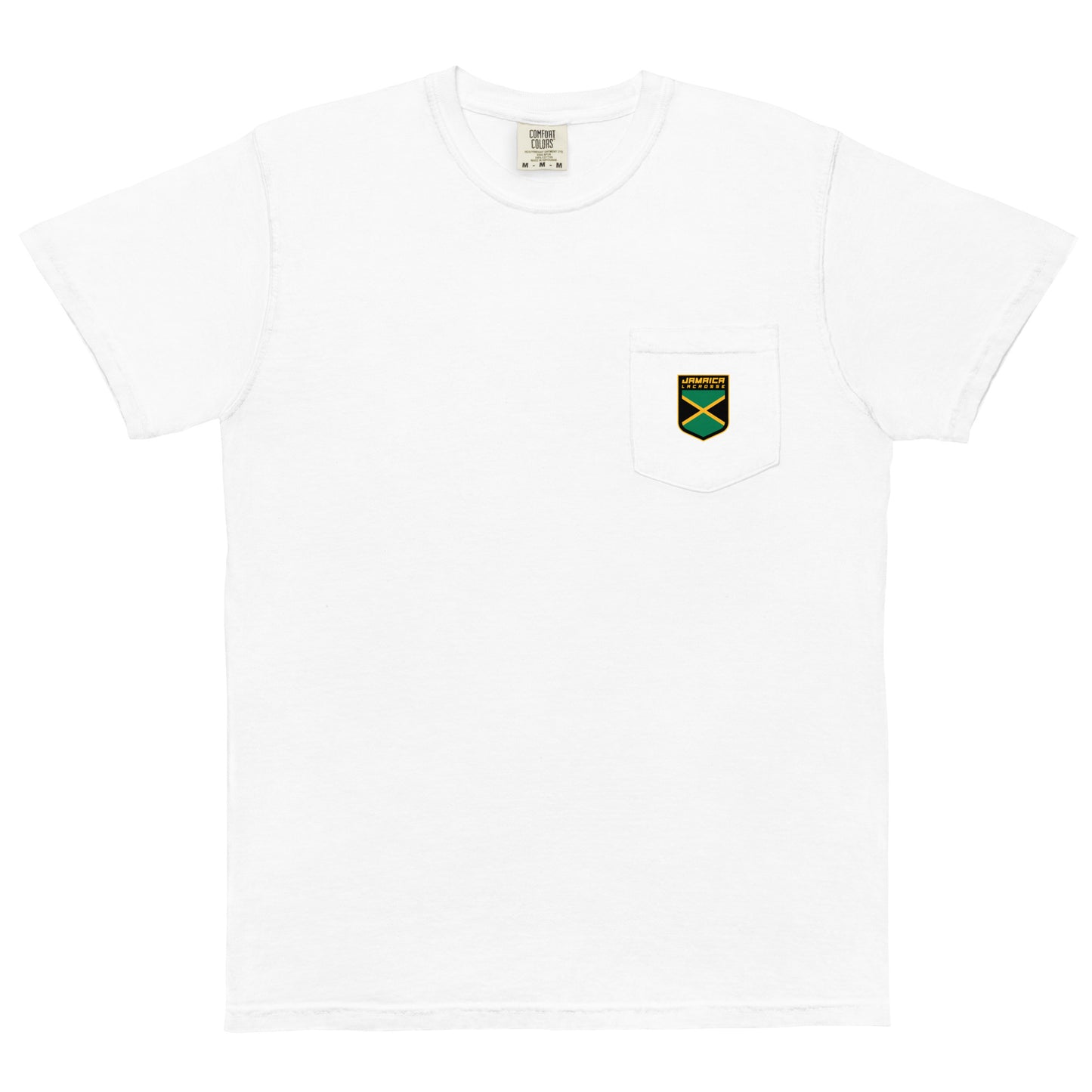 Adult Jamaica Lacrosse Comfort Colors Pocket Tee