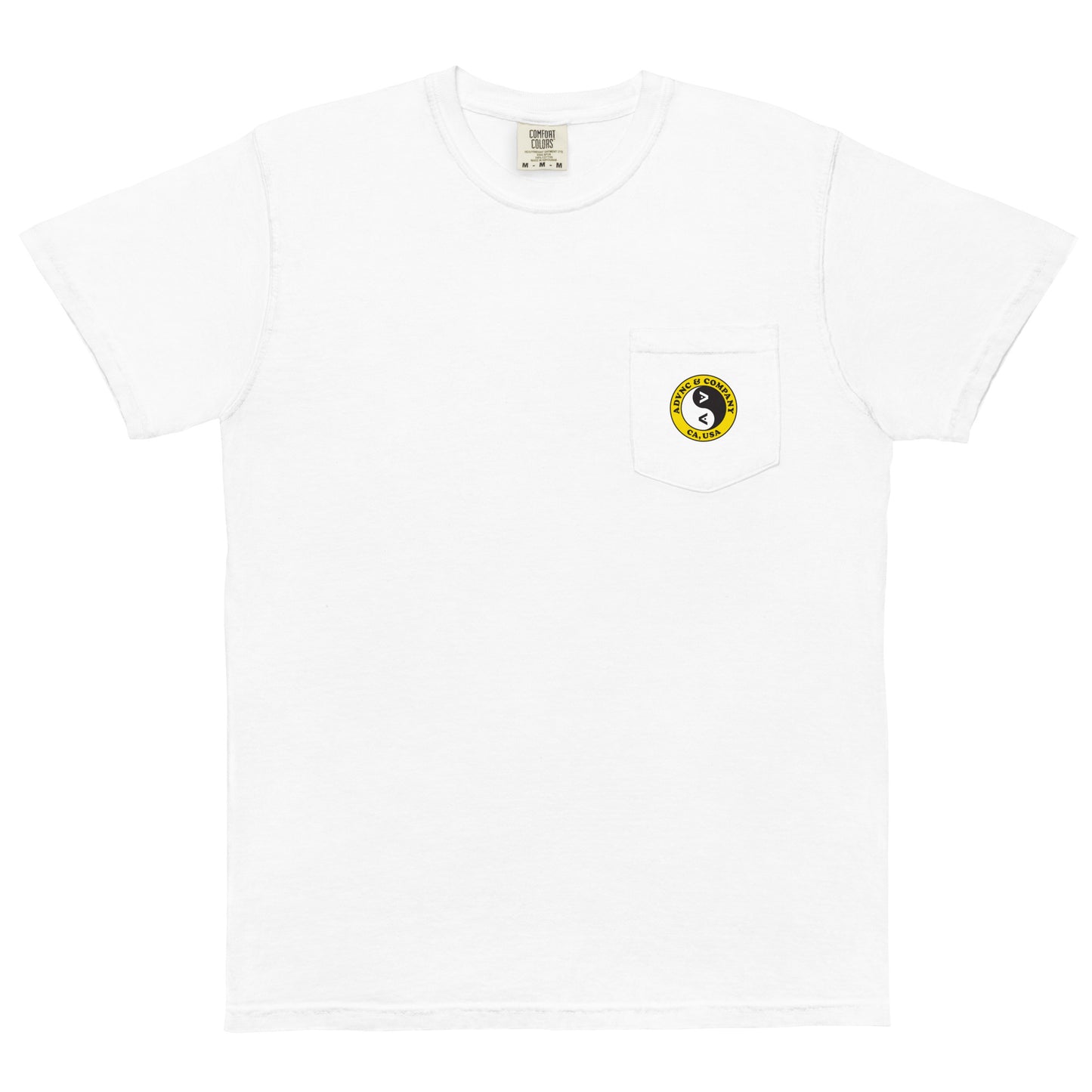 Adult ADVNC Lacrosse Comfort Colors Pocket Tee | Yin & Yang