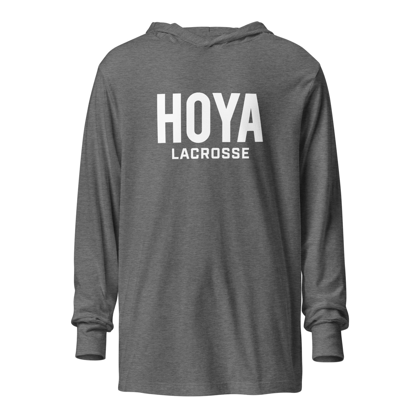 Adult Hoya Lacrosse Bella + Canvas Hooded Long Sleeve Tee