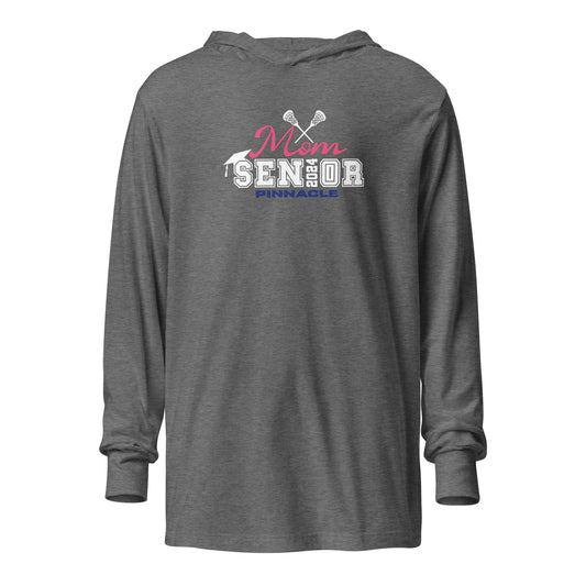 Adult Pinnacle Lacrosse Bella + Canvas Hooded Long Sleeve Tee