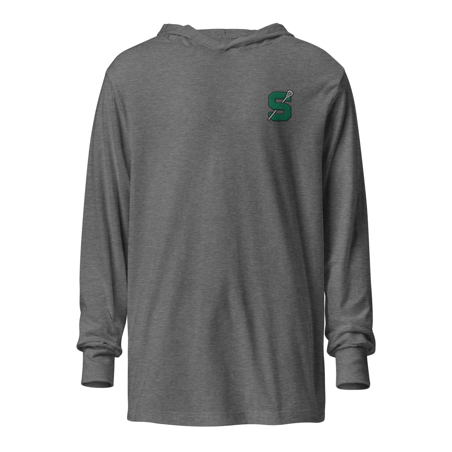 Adult Sheldon Lacrosse Bella + Canvas Hooded Long-Sleeve Tee