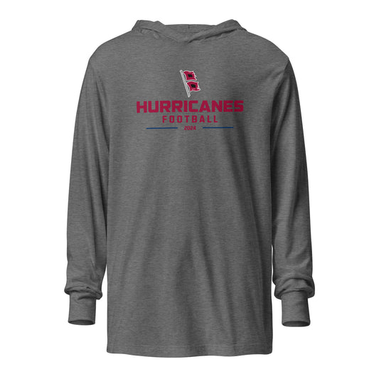 Adult Liberty Football Bella + Canvas Hooded Long Sleeve Tee