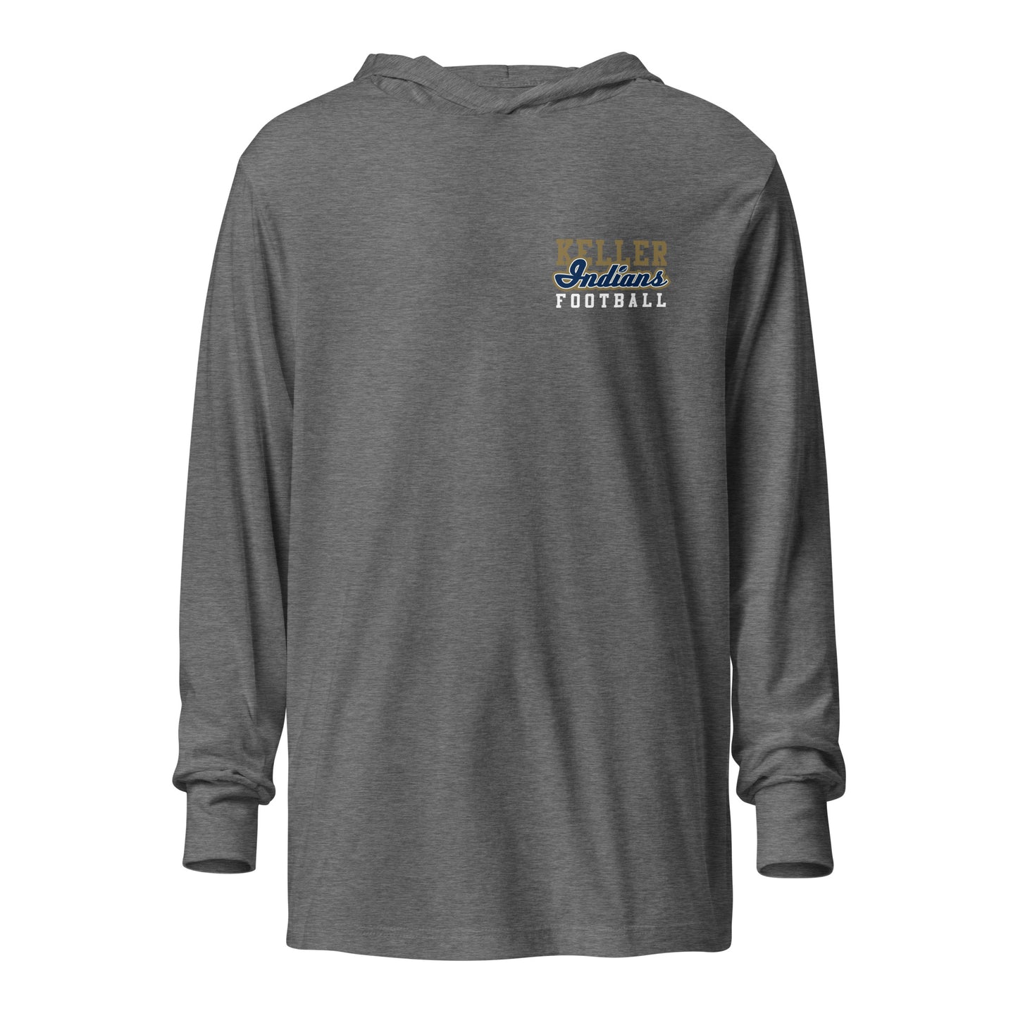 Adult Keller Football Bella + Canvas Long Sleeve Hoodie